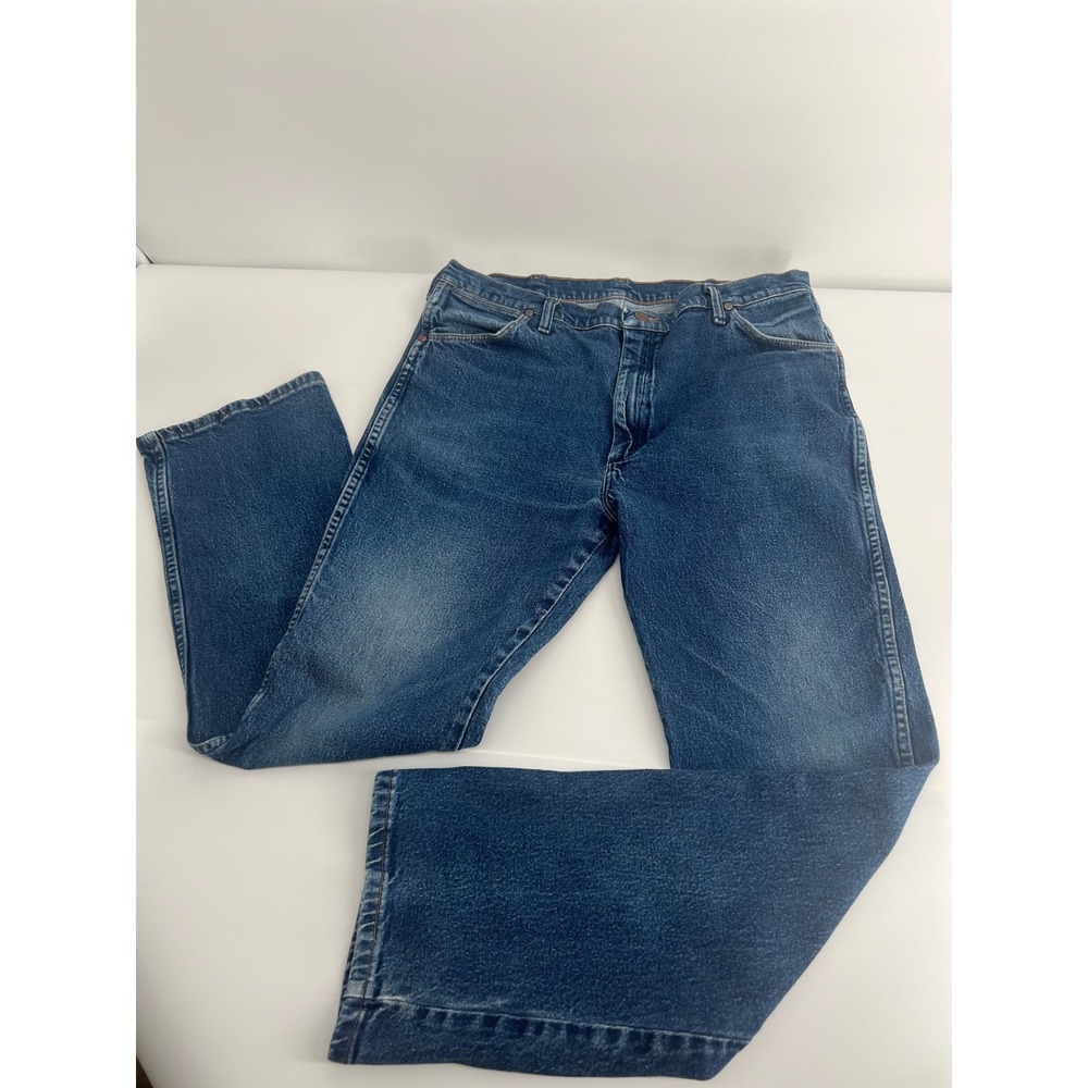 Wrangler Cowboy Cut 947STR Stretch Jeans Blue 38x32 Regular Fit Denim Bootcut